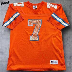 Vtg 90s John Elway Jersey #7 Denver Broncos Logo Athletic L